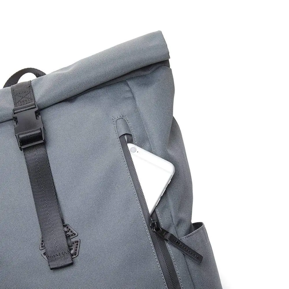 KAUKKOBackpack с верхней складной хлопковый холщовый рюкзак на каждый день винтажный мешок водоотталкивающий и гибкий для мужчин и женщин
