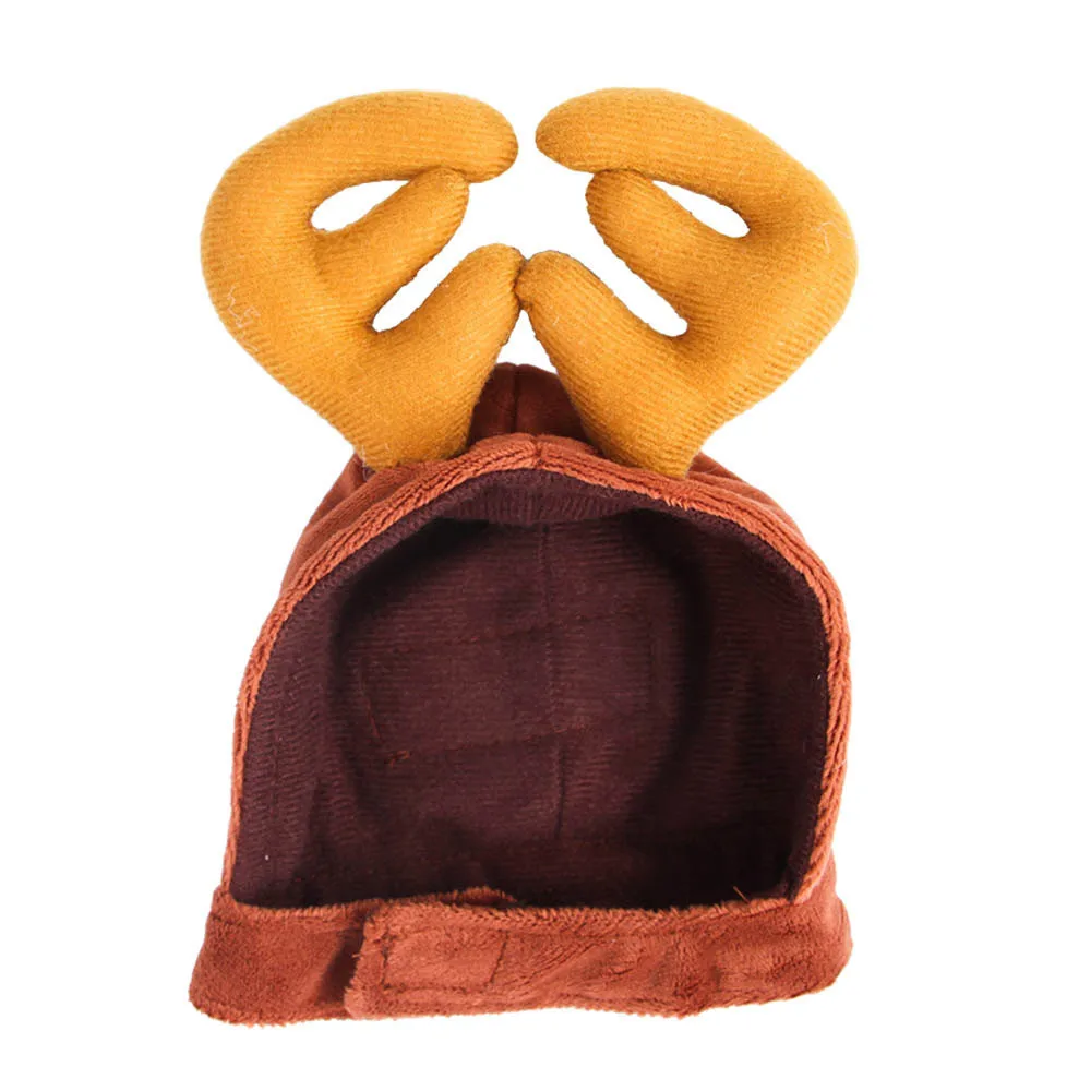 

Christmas Decoration Headwear Cat Dogs Decorative Hair Accessories Hair Band Antlers Horn Plush Antlers Decorative For Pet