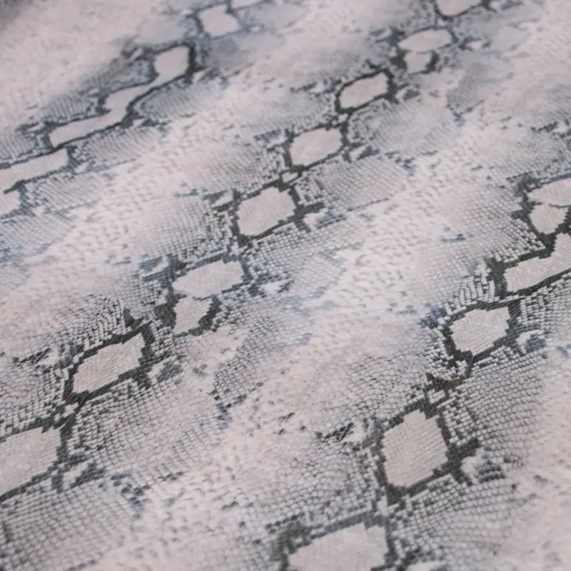 serpentine printed silk soft chiffon fabric snake skin thin for dress long beach clothing tissue | Дом и сад