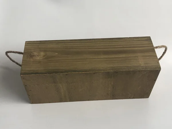 4 шт./лот D30xW12xH10CM в деревянной коробке длинные деревянные цветочные горшки ремесленный декоративный чехол кашпо для суккулентов с ручкой из веревки SF-05223