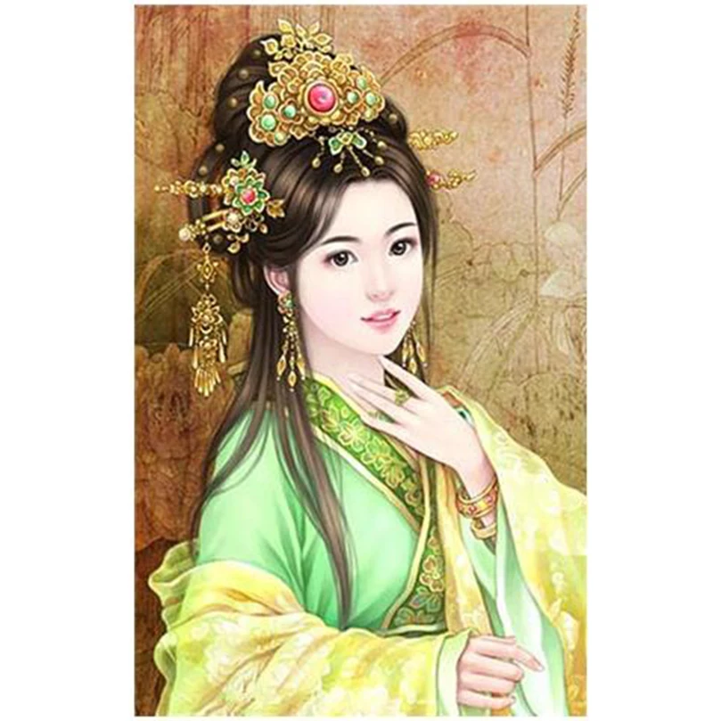 Набор для алмазной вышивки девочка DW538 | Дом и сад