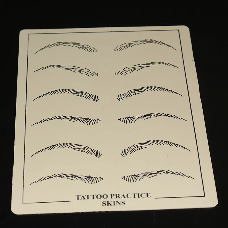 

5pcs Permanent Makeup Eyebrow Tattoo Practice Skin Training Skin Set For Beginners