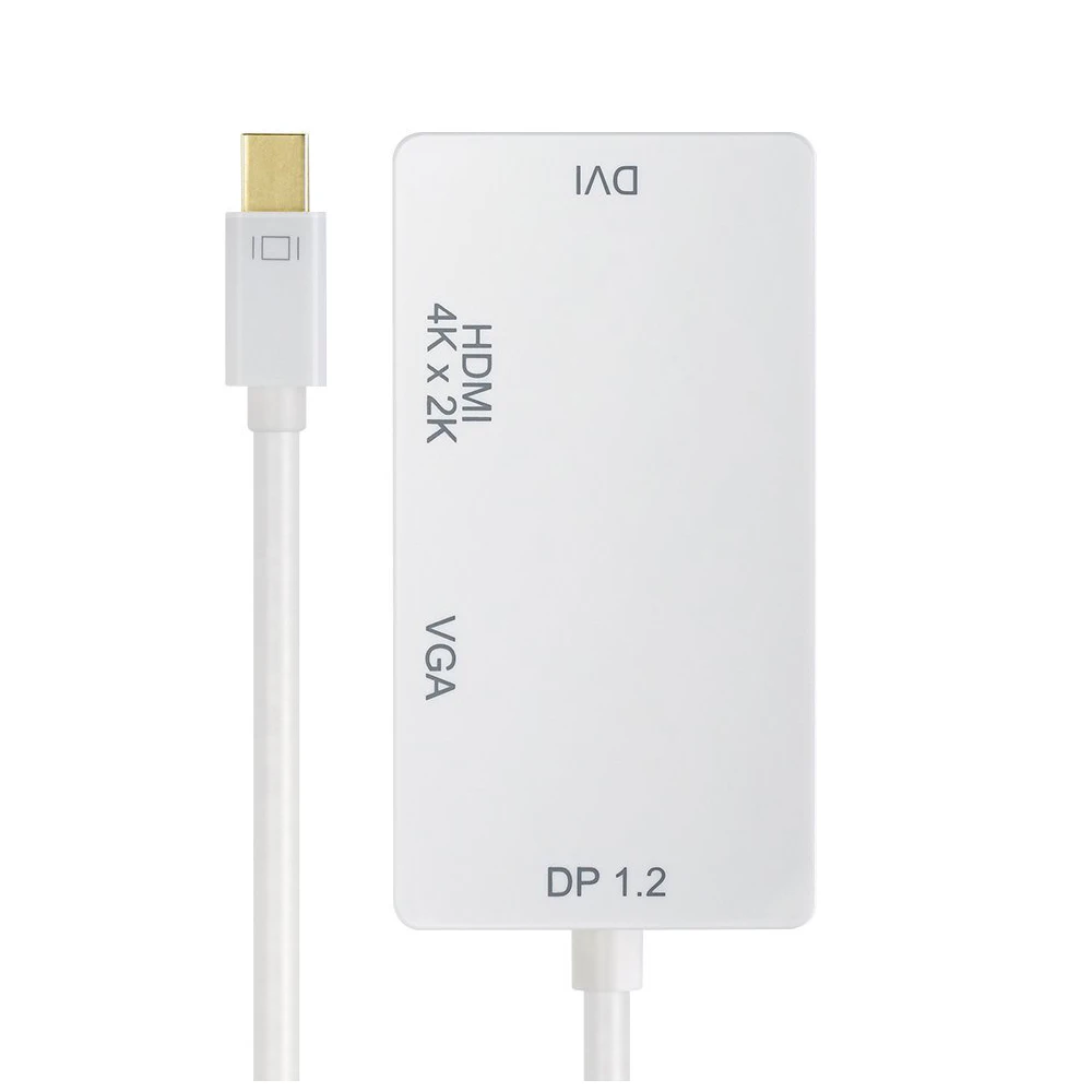 Топ Mini DisplayPort female 3 в 1 адаптер 2 full 4 K x разрешение 3D стерео все HD White| |