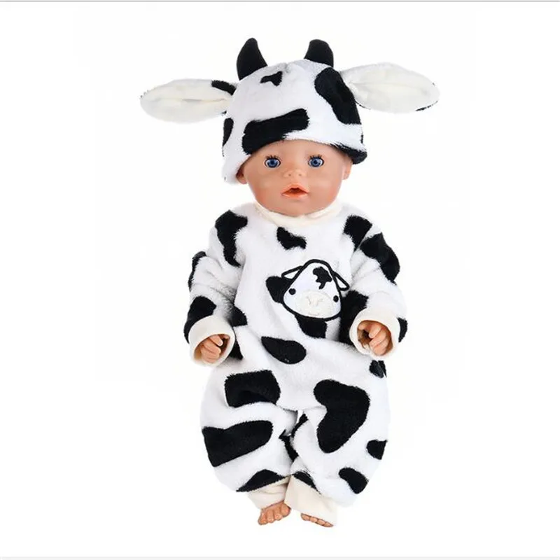 Одежда для куклы новорожденных подходит кукол 18 дюймов 43 см синий слон розовый