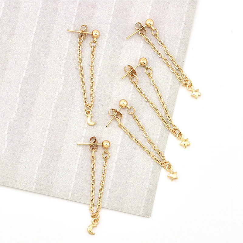 5 шт./компл. в богемном стиле ретро с изображением Луны и звезд цепь кулон шпильки