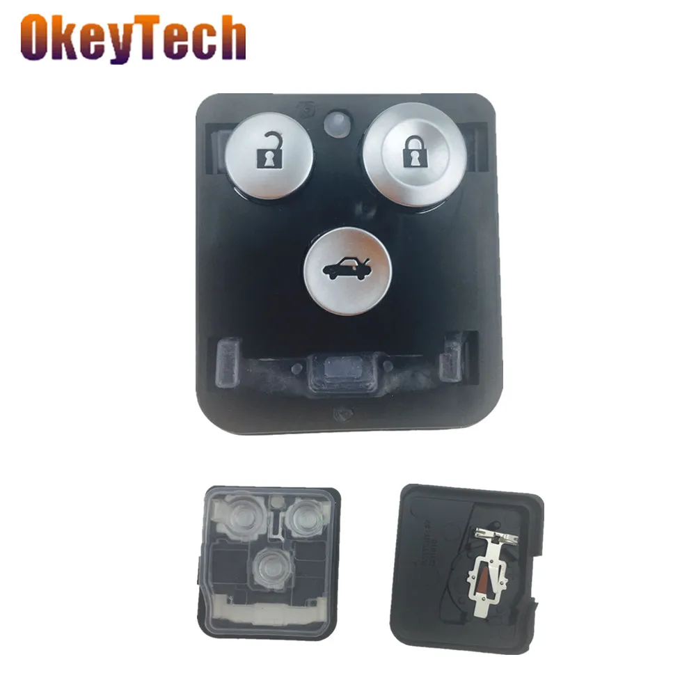 

OkeyTech Replacement 3 Buttons Car Key Repair Key Fob Shell For Honda Civic Accord Jazz CRV HRV Auto Accessories Key Case Cover