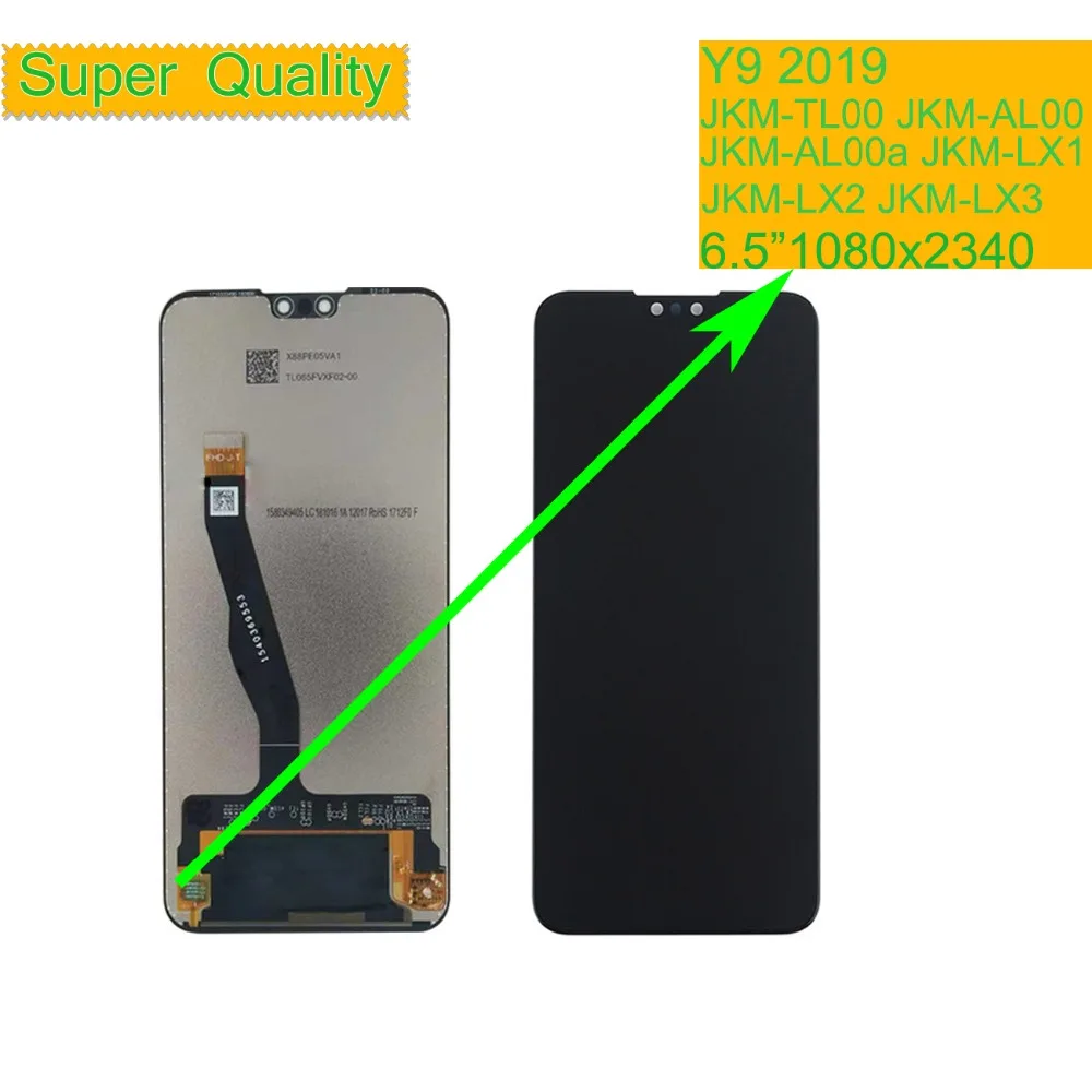 Для Huawei Y9 2019 ЖК-дисплей с сенсорным экраном в сборе полная JKM-TL00 JKM-AL00 JKM-AL00a JKM-LX1 JKM-LX2