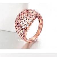 mushroom shaped unique rose gold filled womens ring size 7