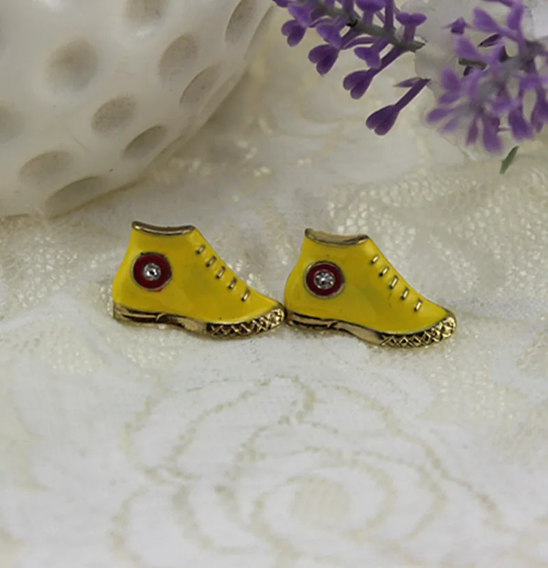 2015 Бесплатная доставка Мини желтые туфли женские серьги | Украшения и аксессуары