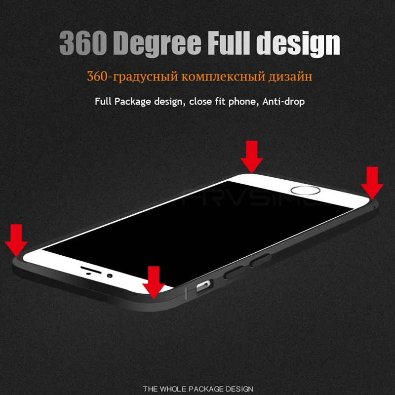 Tobocloo силиконовый чехол для iPhone X 5 5S SE 6 6s Plus 7 8 мягкий Полный Чехол Броня тонкий