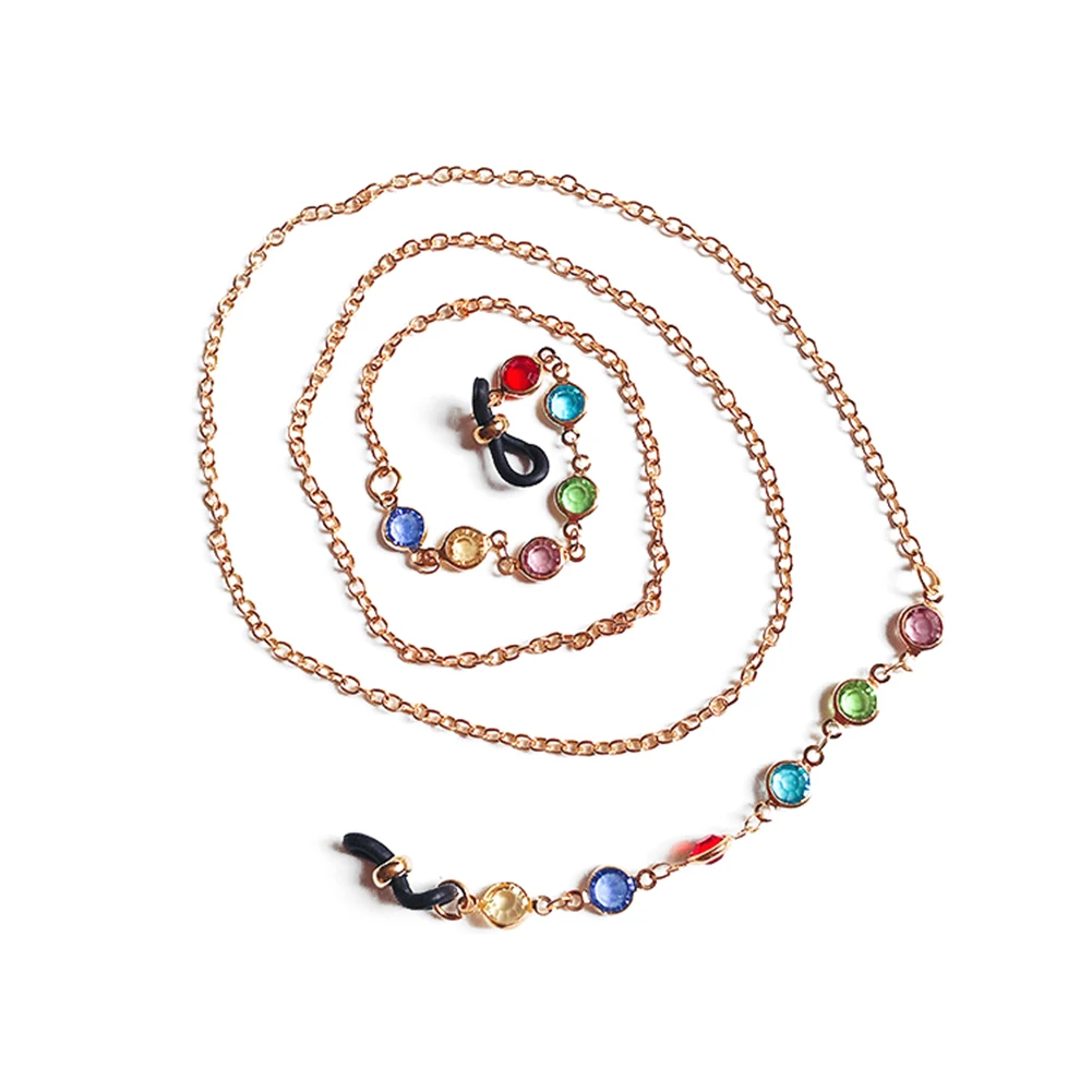 Цепочка для очков Мужская/женская с искусственными бриллиантами аксессуары из