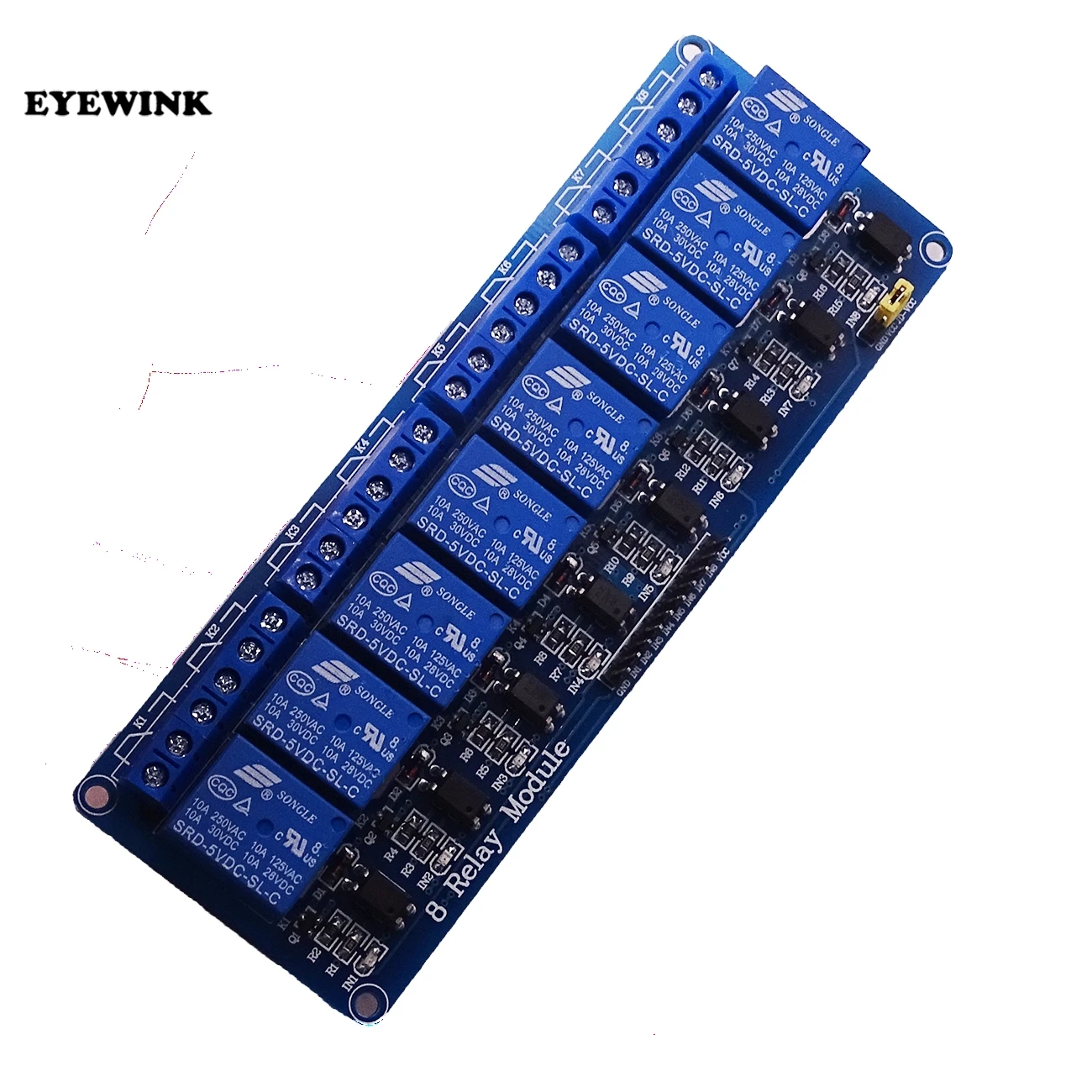 8 канальный релейный пульт управления PLC модуль 5 В/12 В для arduino road