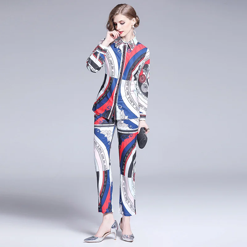 Женский комплект из 2 предметов BLLOCUE топ в полоску с длинными рукавами и буквенным