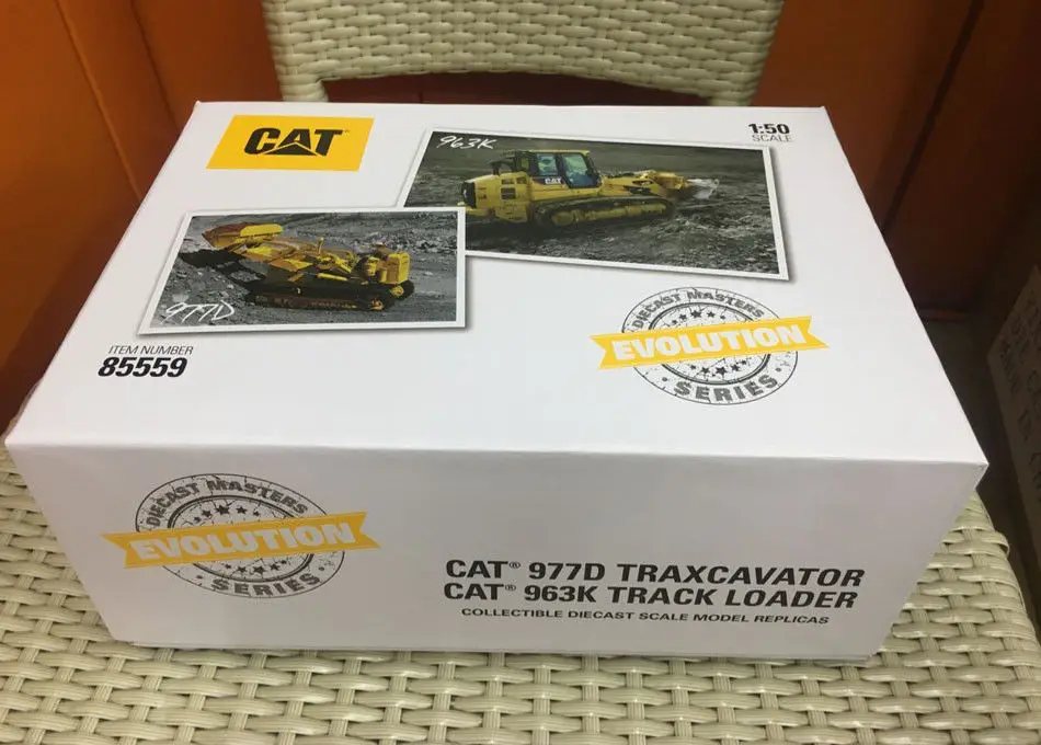 Гусеничный Экскаватор Evolution Cat 977D + 963K 1:50 бренд Diecast Masters DM85559|diecast toys|1/50 diecastcrawler crane |