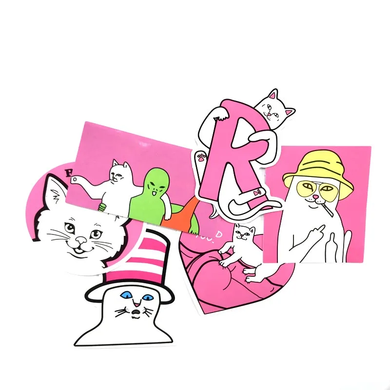 LST 50 шт. Ripndip милый кот лорд нермал автомобильный Стайлинг забавная бомба водонепроницаемый стикер для рисования граффити для скейтборда модная наклейка