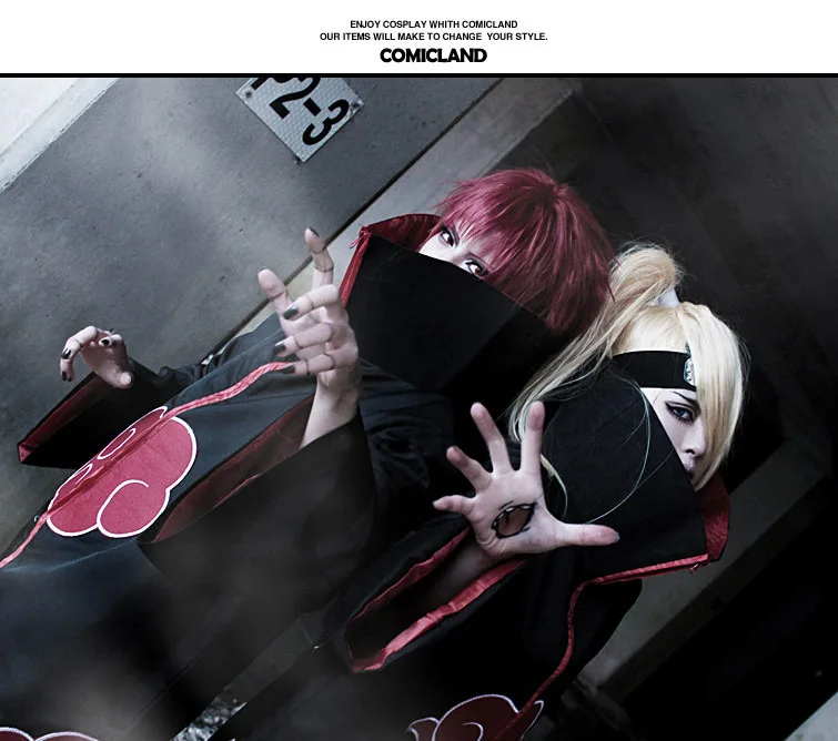 Новая мода косплей костюмы унисекс японское аниме Наруто Итачи/Акацуки халаты