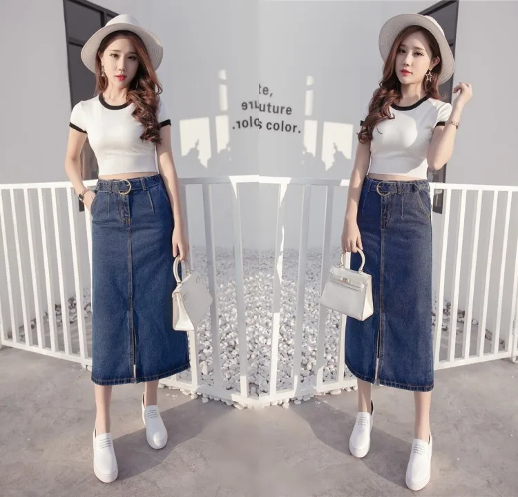 Женская облегающая юбка с завышенной талией длинная ковбойская трапециевидной