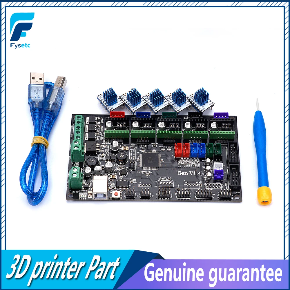 Gen V1.4 4 слойная печатная плата 3D комплект принтера с доска + 5 шт. TMC2130/TMC2208 Stepstick