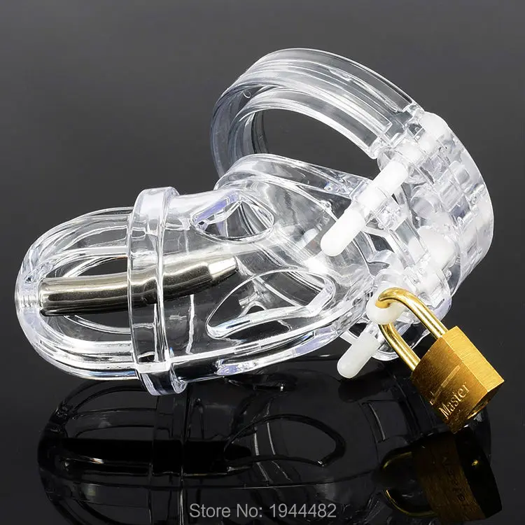 Пластиковый Мужской Пояс верности с растягивателем уретры расширитель Катетер