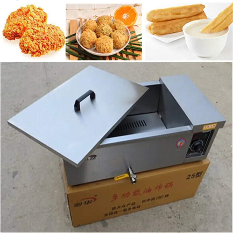 

Electric stainless steel Potato Spiral Chips deep Fryer for commercial 25L