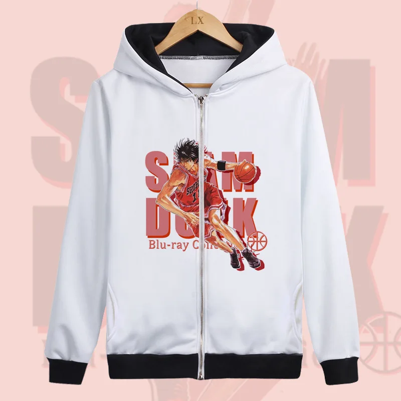 SLAM DUNK Hanamichi Sakuragi Rukawa Kaede Mitsui Hisashi Косплей Костюм Топ Пальто Куртка с капюшоном