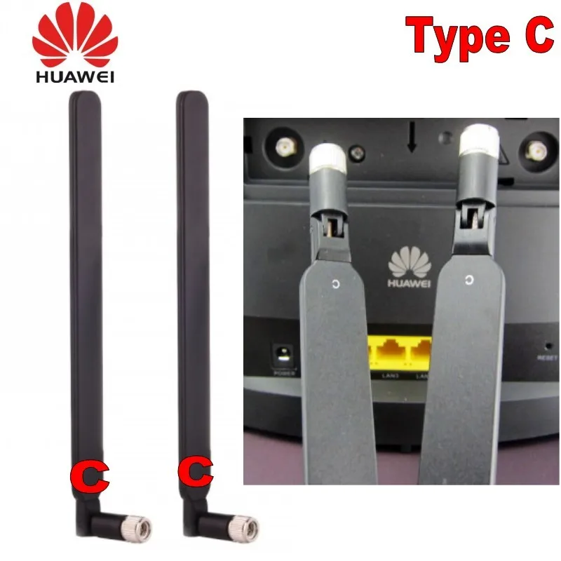 Оригинальная Внешняя Антенна HUAWEI 4G LTE 2x для B593 B890 B880 SMA C type Black|huawei lte 4g|4g huaweihuawei 4g |