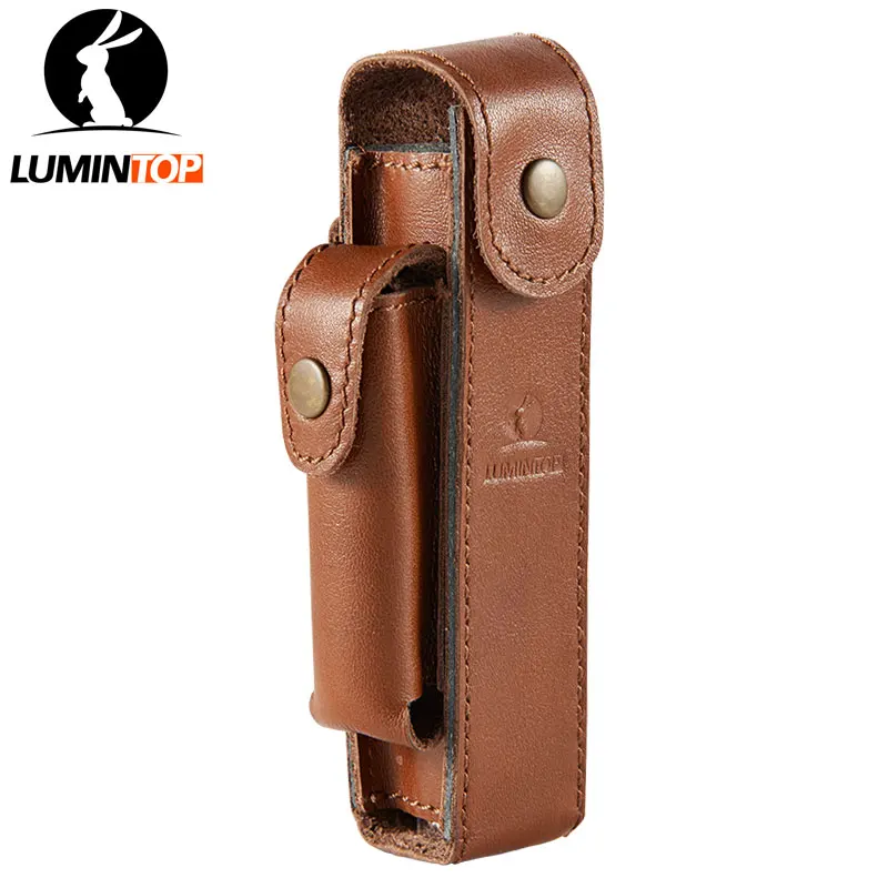 LUMINTOP Genuine leather Portable Flashlight and 18650 Battery Holster | Lighting Accessories