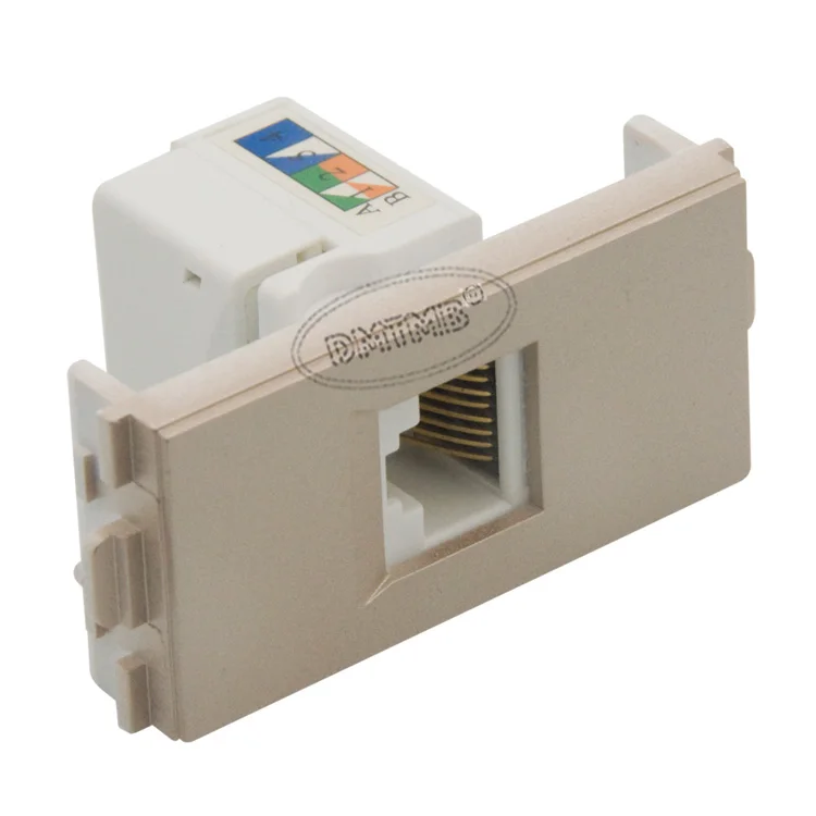 

Разъем CAT6 RJ45 с корпусом с золотой пластиной