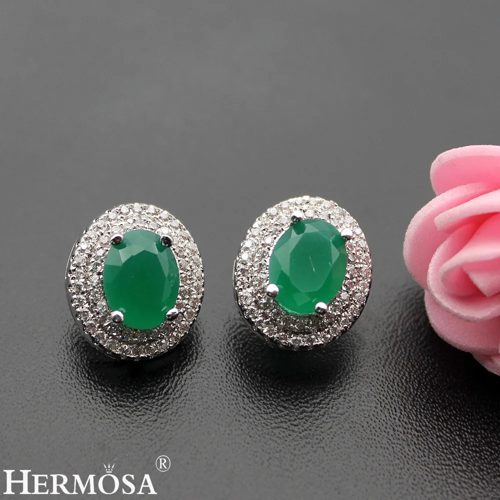 Классические модные овальные серьги Hermosa из стерлингового серебра 925 пробы 3