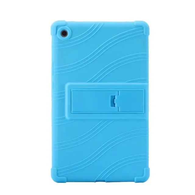 Ультратонкий силиконовый чехол для huawei Mediapad M5 8,4 SHT-AL09 SHT-W09 планшет противоударный защитный чехол для huawei M5 8,4 чехол+ ручка - Цвет: Синий