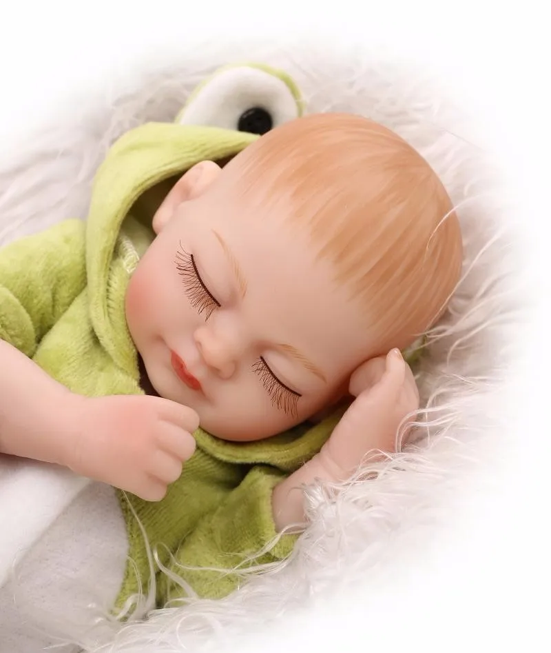 11 дюймов реалистичные Bonecas Reborn полный силиконовые возрождается куклы младенца