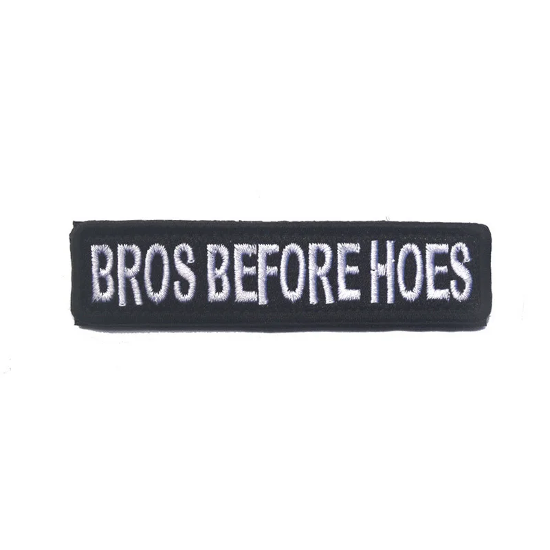 BROS BEFORE HOES тактический боевой патч 10*2 9 см Забавный и потрясающий вышитый