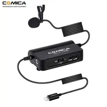 Микрофон Comica CVM V05 MI Lavalier с отворотом для iPhone 7 8 PLUS X XS XR клип на