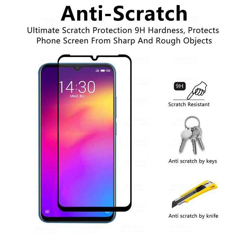 Полное покрытие закаленное стекло для Meizu Note 9 8 10 16S M8C 6T T6 V8 S6 M5 M6 M3 M5C M5S Mini M3S