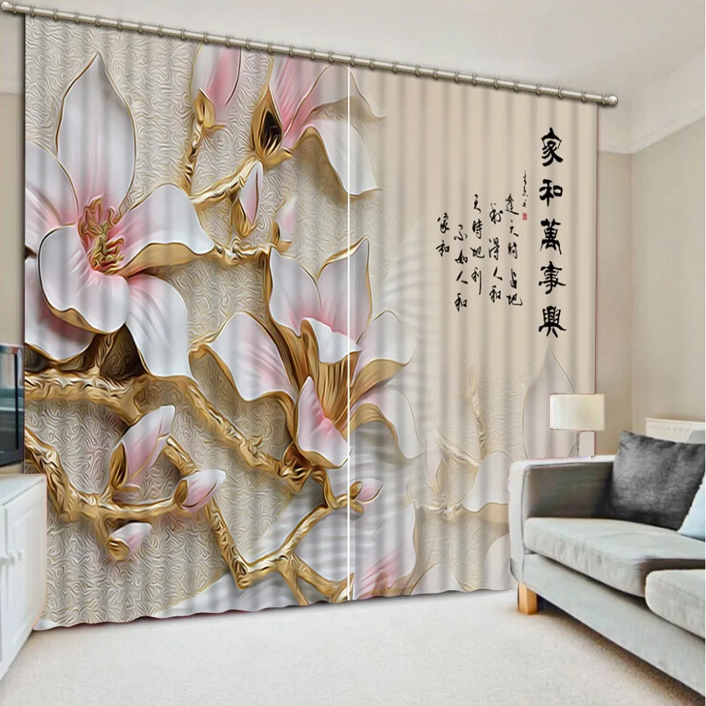 

flower curtains
