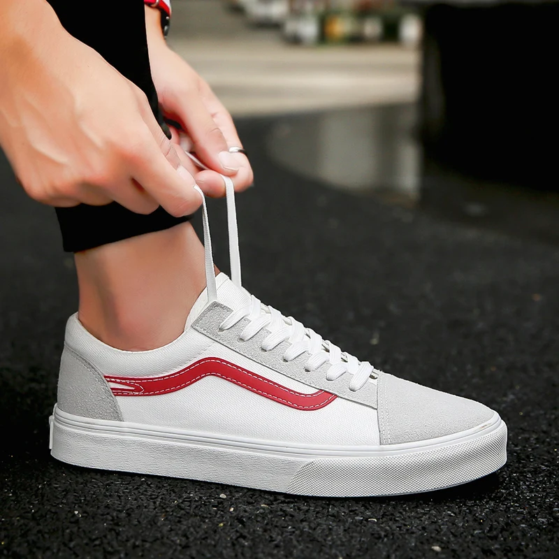 Мужские парусиновые кроссовки Классические повседневные дышащие прогулочные