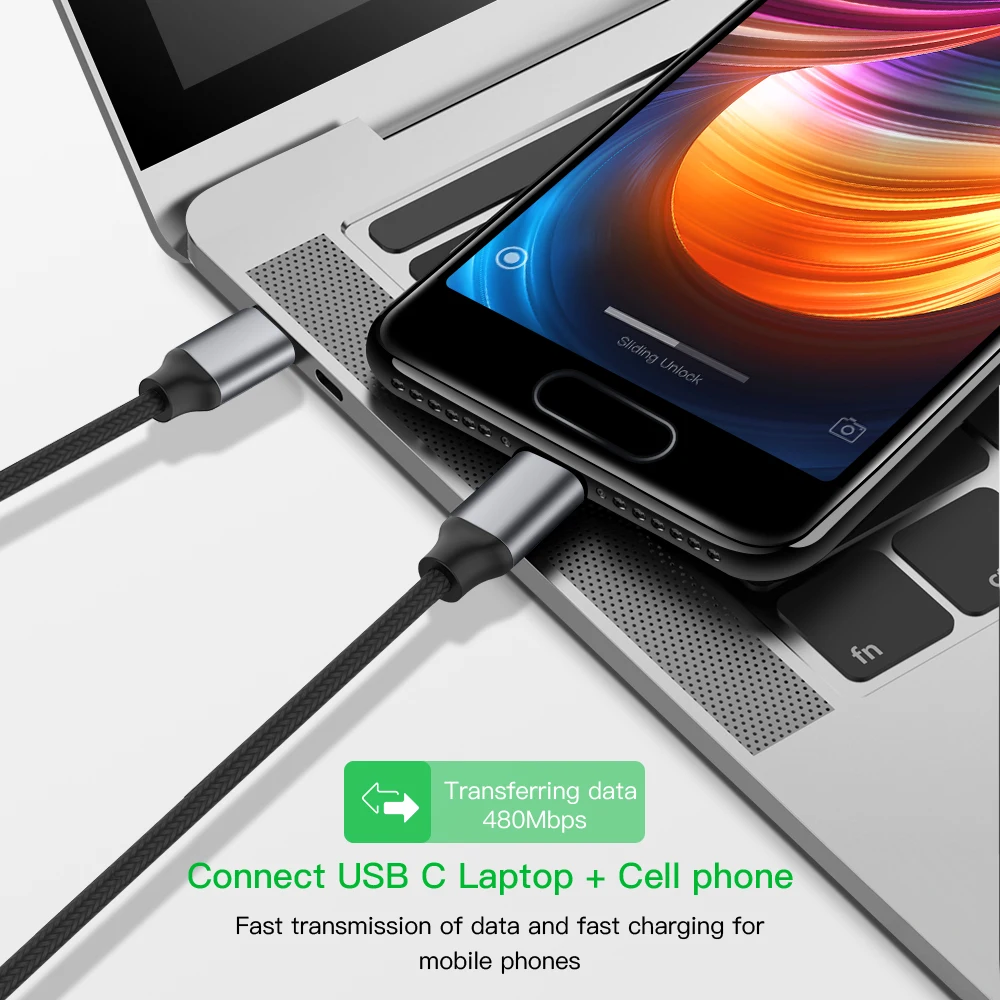 Кабель 3 А usb type-C, быстрая скорость, USB 3,1 type-C, разъем для зарядки и синхронизации данных, USB-C кабель, код для Macbook Google Nexus