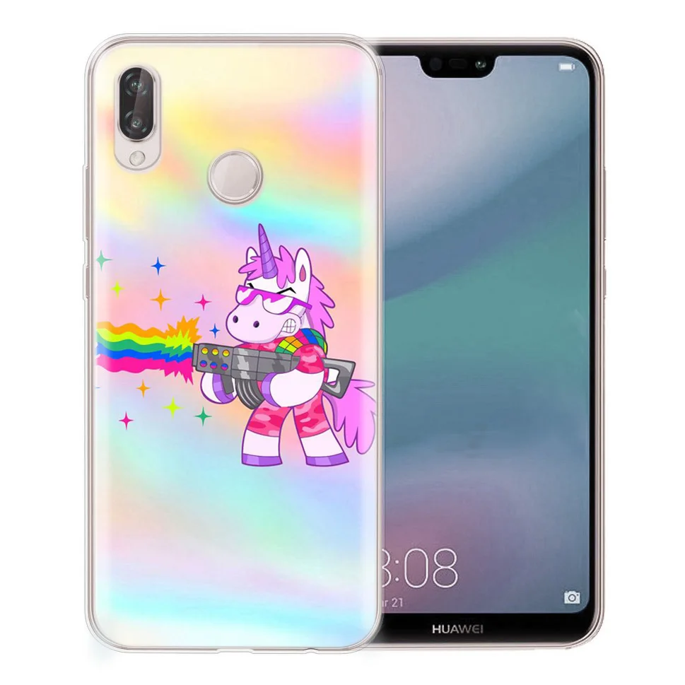 Чехол для Huawei Honor 7A 8A 8X 8C 9 10 Mate 20 P9 P10 lite/P8 Lite Y5 II Nova 3 мягкий чехол из ТПУ с рисунком