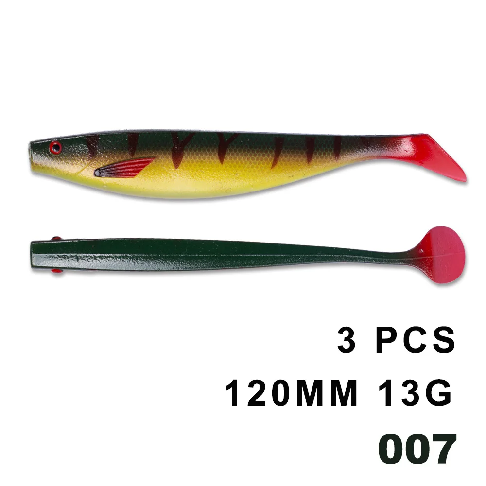 HUNTHOUSE fox similar pro shad teez большая Мягкая приманка 12 см 15 см 18 см pro shad Приманка berserk морской бас для ловли щуки zander - Цвет: 120mm 007-3