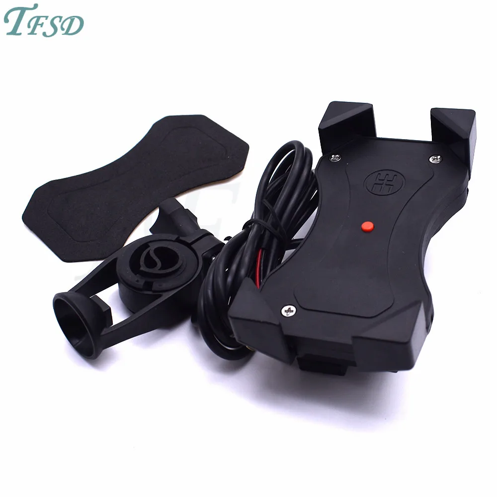 Bike Motorcycle GPS USB cell Phone Holder 360 Rotatable Handlebar Rearview Mirror Mobile  firmly shockproof for Yamaha FJR 1300