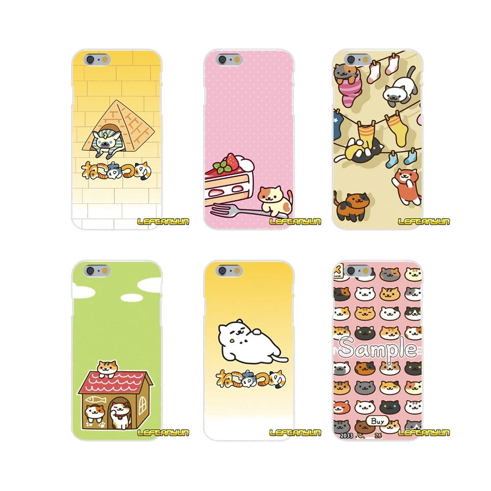 Милый Неко Atsume Кот Тонкий силиконовый чехол для телефона samsung Galaxy S3 S4 S5 мини S6 S7
