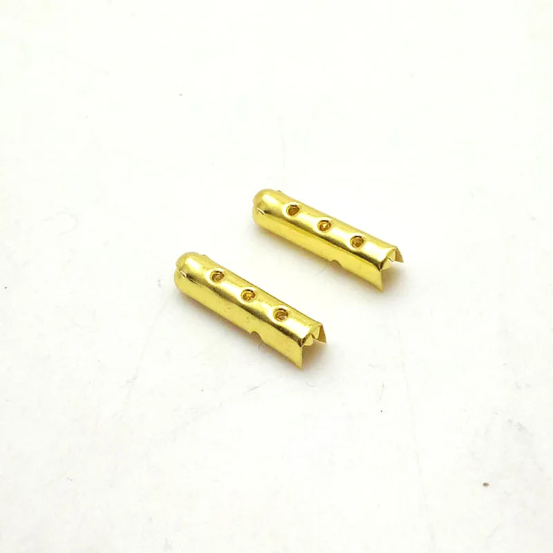50 шт. 3.5X17mm 3 отверстия металлические шнурки пули Советы DIY Ботинки со шнурками