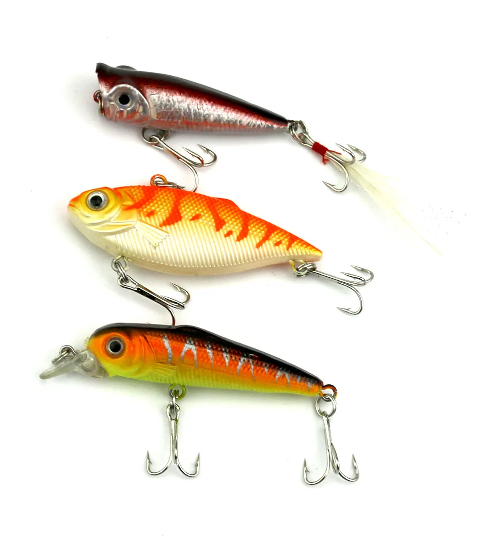 6 шт. набор рыболовных приманок жестких приманок|fishing wobblers|group fishbait fish |