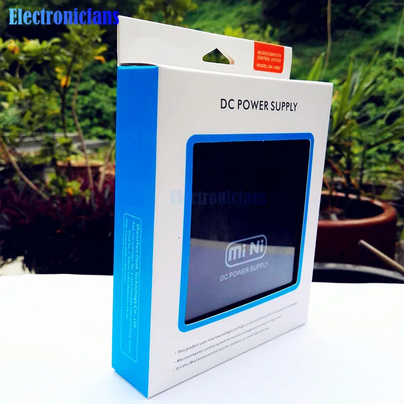 Черный мини LCD DC источник питания USB понижающий преобразователь со светодиодным