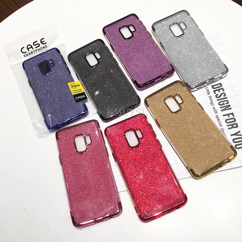 Bling Мягкий силиконовый чехол Обложка для samsung Galaxy S8 S9 плюс A3 A5 A7 J3 J5 J7 J4 J6 Note9 A6 A8 плюс телефона чехол s