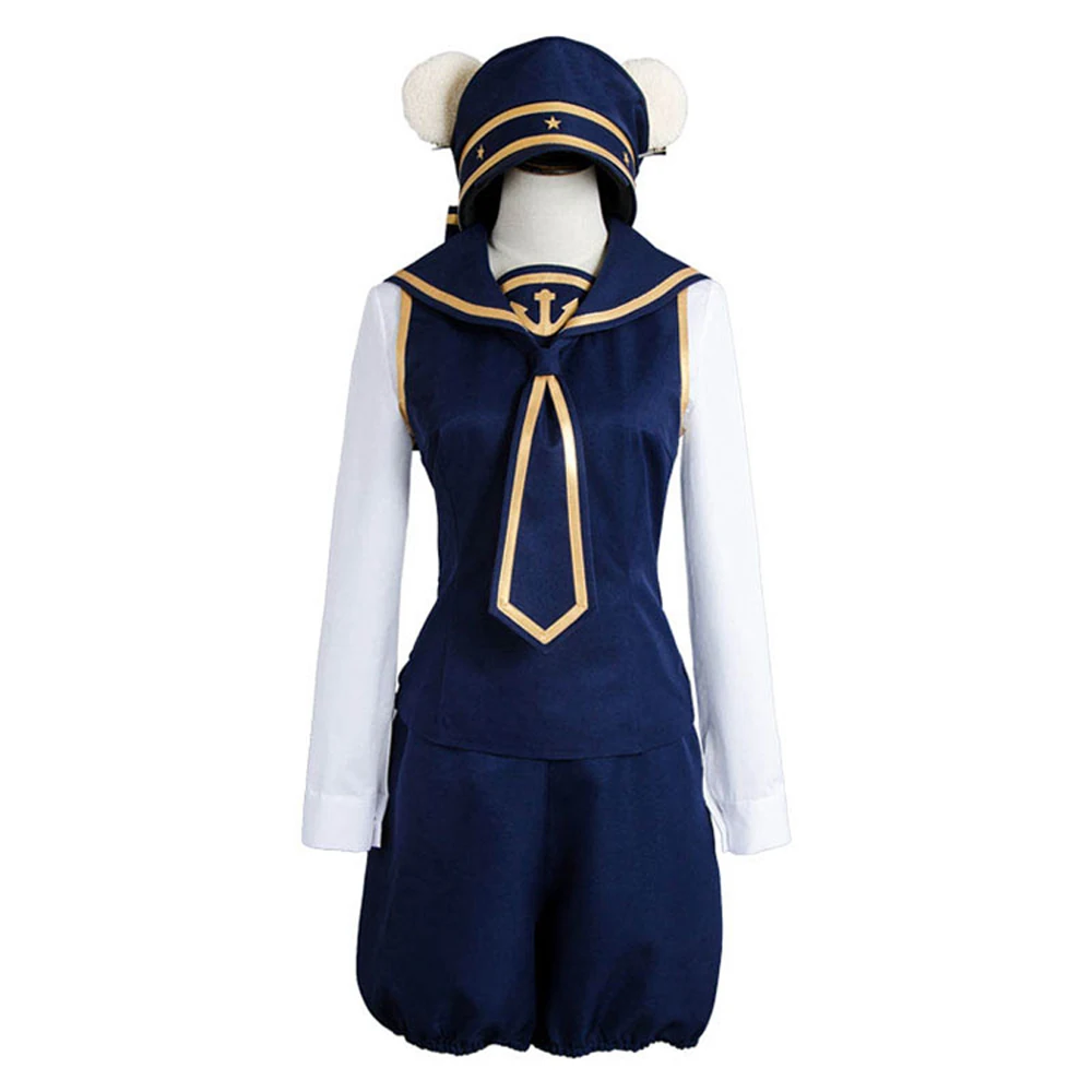 Bear Duffy Cosplay Costume Adult Halloween Carnival Navy Sailor costume for Women Uniform Outfits Full Set | Тематическая одежда и