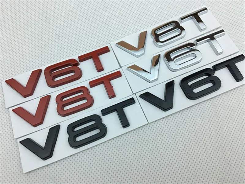 DIY 3D Автомобильная наклейка V6T V8T эмблема значок задний хвост багажник боковая