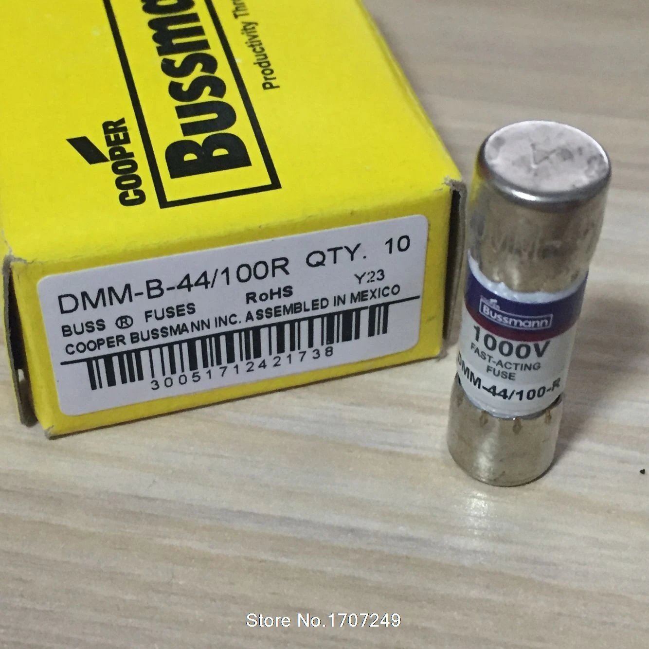 10 шт./партия нам BUSSMANN DMM-B-44/100 BUSS предохранитель DMM-44/100-R DMM-44/100 10x35 мм 1000V 0.44A 440mA Fluke плавкий предохранитель мультиметра