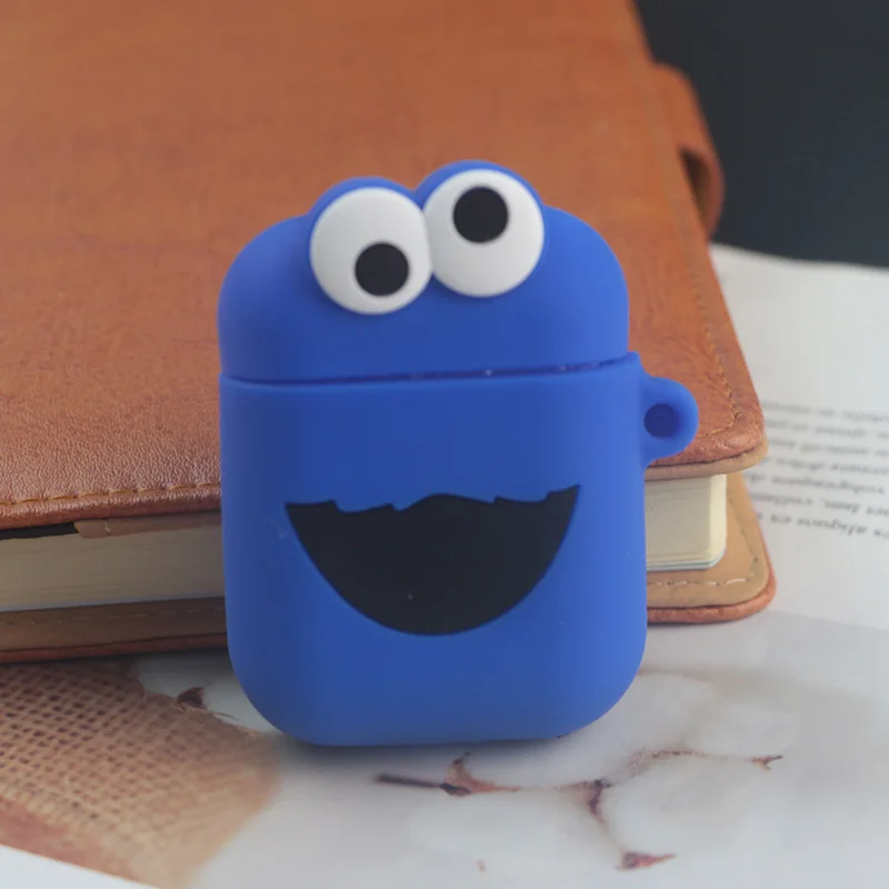 Street Blue Милый мультяшный чехол для AirPods, противоударный защитный силиконовый чехол для наушников Apple, аксессуары для зарядного устройства - Цвет: Street Blue