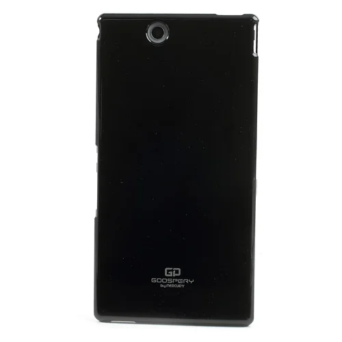 Чехол Goospery для sony Xperia Z Ultra C6806 XL39h с блестящей пудрой, мягкий гелевый Чехол из ТПУ для sony XL39h C6802 C6833 - Цвет: Черный